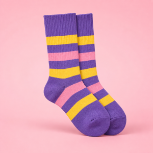 Lucky Stripe Crew Socks
