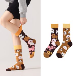 Hip Street AB Mismatched Crew Socks – Unisex Hip-Hop Sport Socks