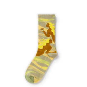 Polar Dawn Knee-High Socks – Women's Sunrise Gradient Cotton Socks